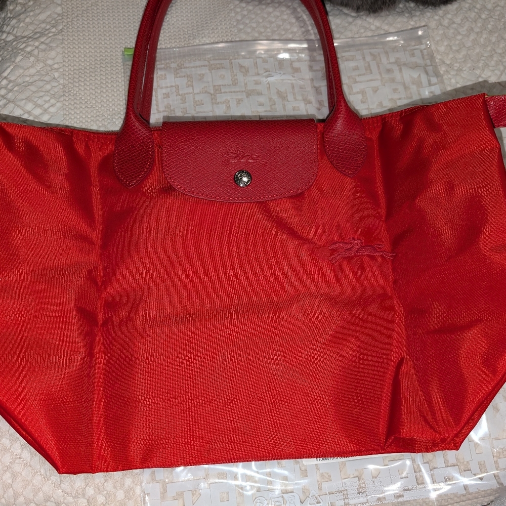 Longchamp Medium Le Pliage Green Recycled Tote
